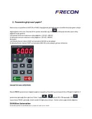 Frecon PV 500 Serisi 6HP 4 KW Solar Pompa Sürücüsü