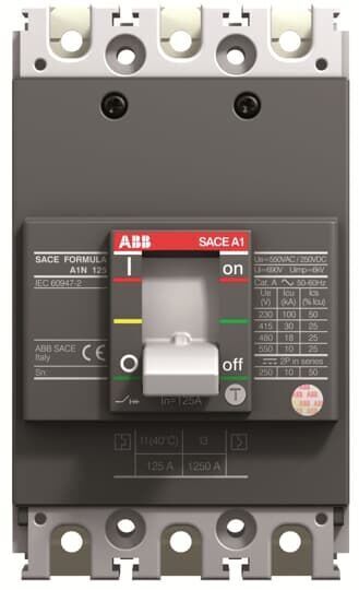 ABB FORMULA   A1N125, TMF, In=30A   1SDA066724R1 KOMPAKT TİP DEVRE KESİCİ TMŞ
